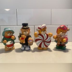 Lucy & Me- Collection of 4 Christmas Bears.